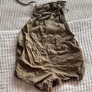Billabong Olive Green Women’s Utility Bermuda Shortalls